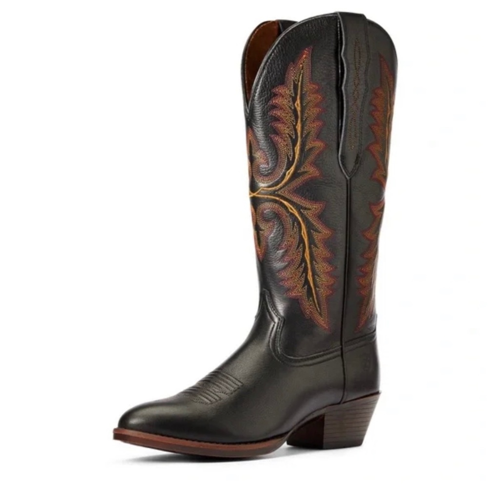 Ariat Women’s Heritage Black Western Boot Elastic Calf